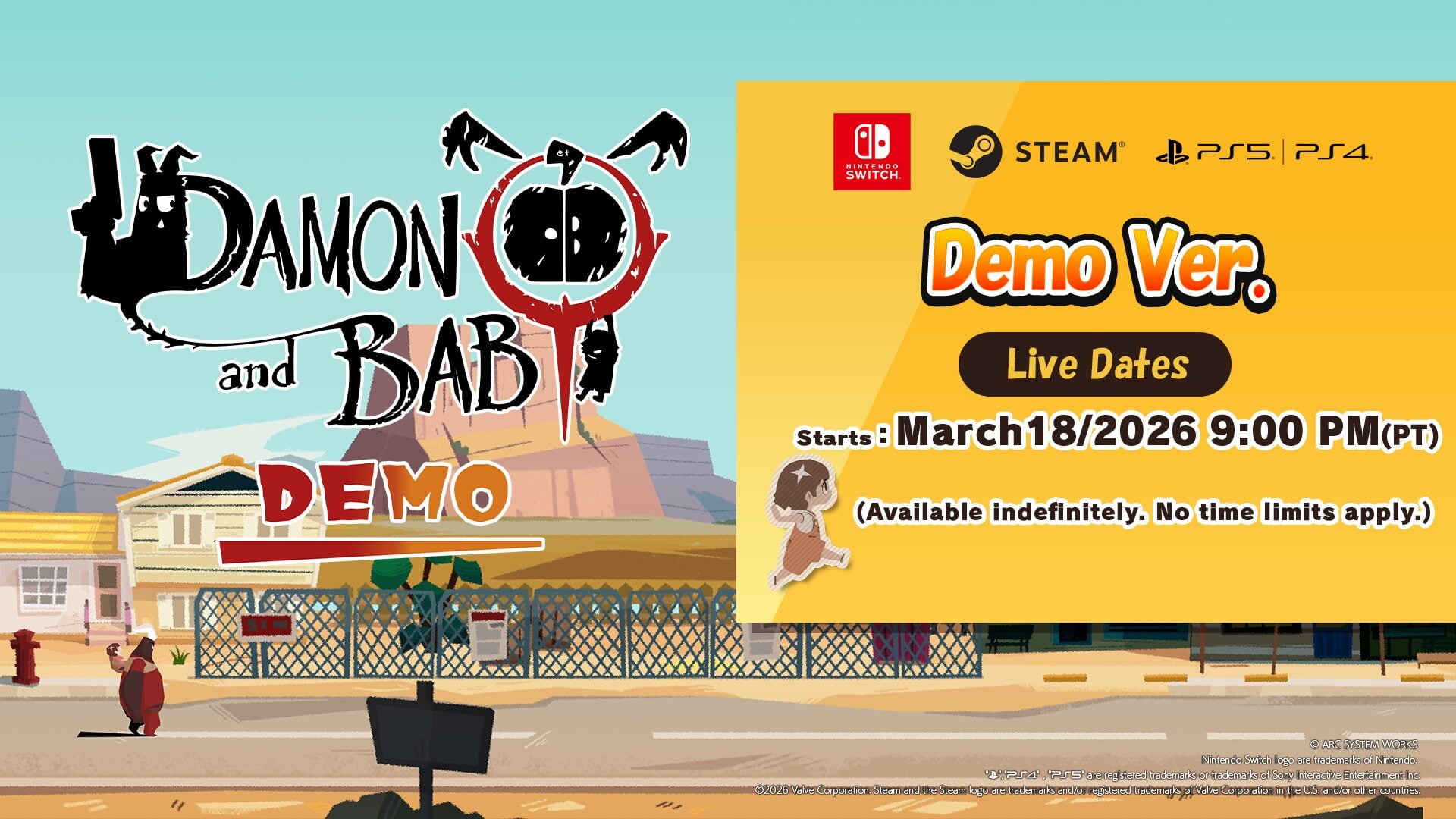DAMON and BABY demo launches March 19